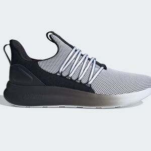 NWB- ADIDAS LITE RACER ADAPT 7.0 WIDE - MEN'S SHOES WHITE/ BLACK - SIZE 10